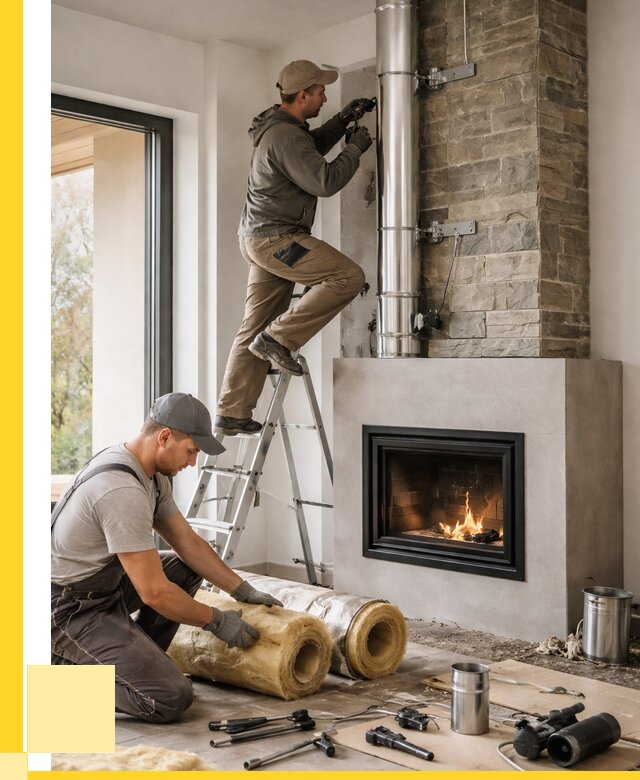 Монтаж дымоходов для каминов в Миассе от 15255 р. ЭриданМсс