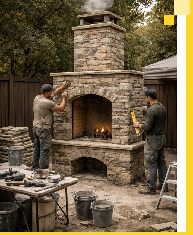 Проектирование и установка уличных каминов в Миассе