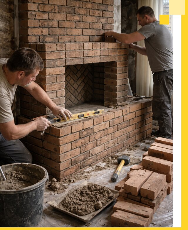 Изготовление и установка кирпичных каминов в Миассе