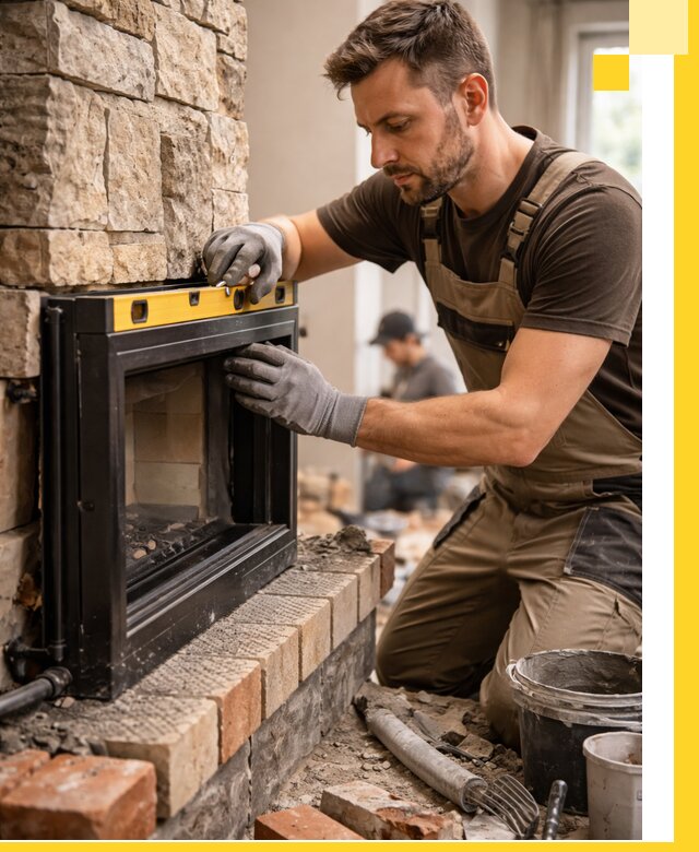 Дровяные камины под ключ в Миассе: монтаж, обустройство