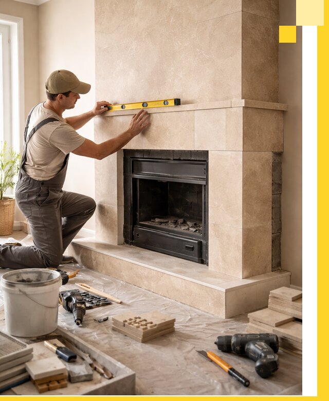 Установка и монтаж каминов в частном доме под ключ в Миассе