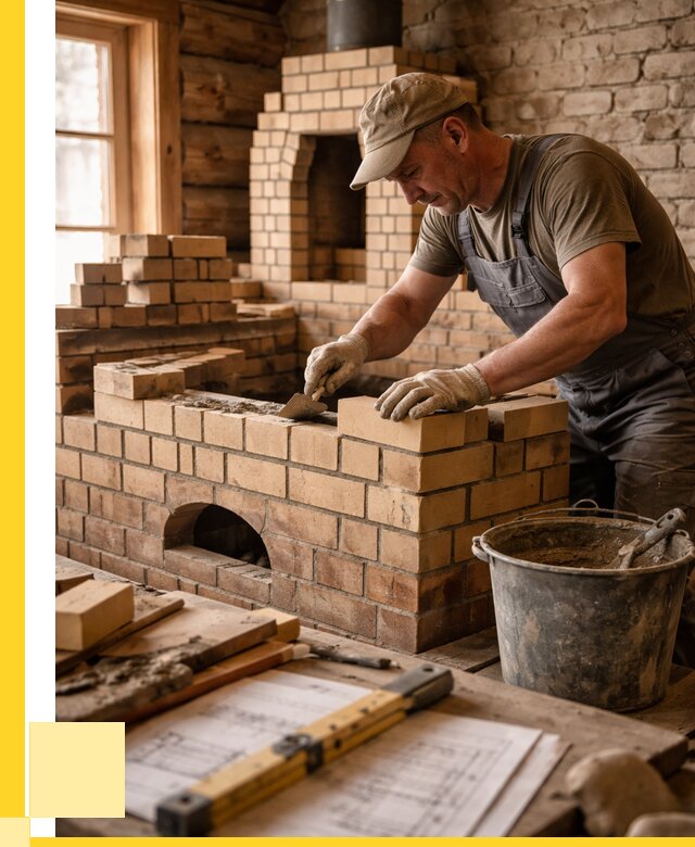 Кладка печей из кирпича в Миассе цены от 30510 р. - ЭриданМсс