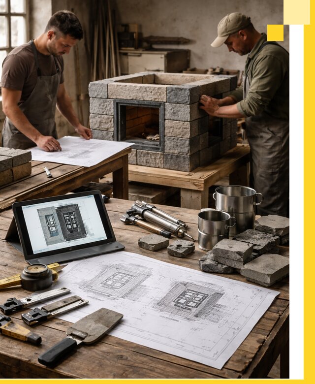 Разработка проектов печей с согласованием и монтажом в Миассе