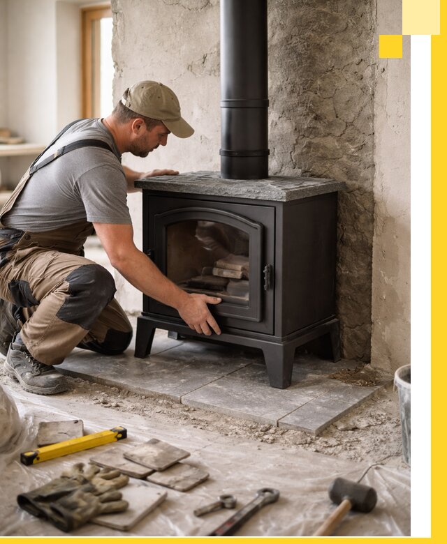 Профессиональный монтаж печей и каминов в Миассе под ключ