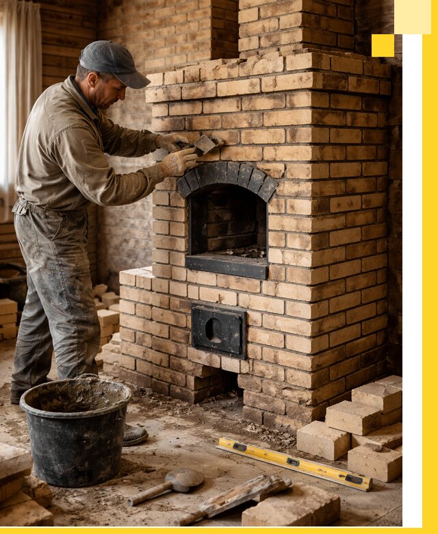 Кирпичные печи под ключ в Миассе: проектирование и кладка