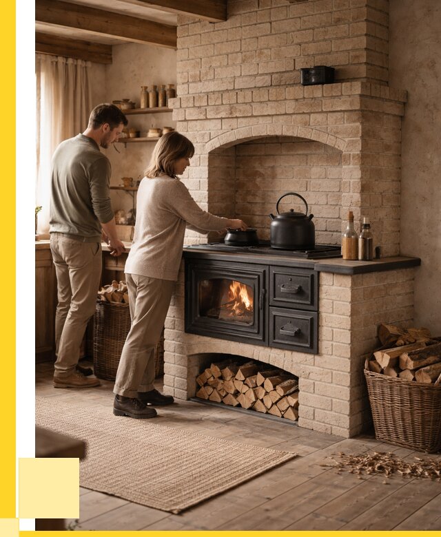 Печи с плитой в Миассе от 45765 р. | ЭриданМсс — кирпичная печь