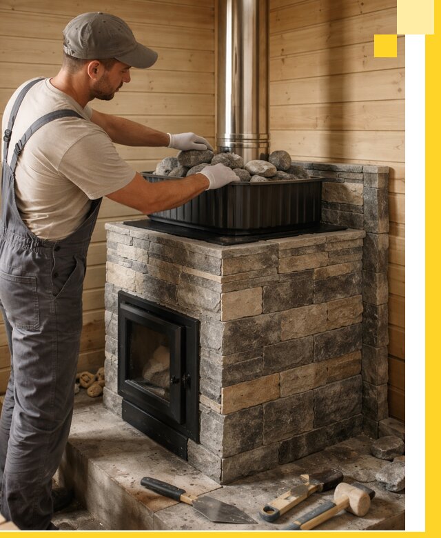 Печи для парной в Миассе, производство, монтаж и обслуживание