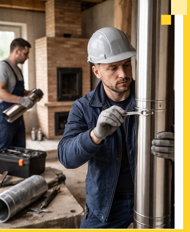 Профессиональный монтаж дымоходов для печей в Миассе