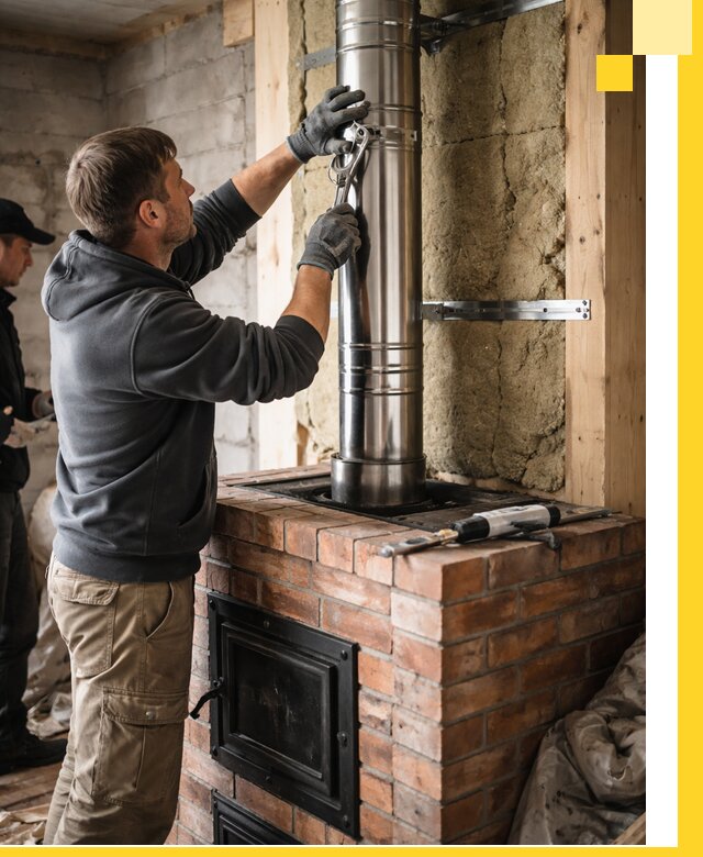 Изготовление и монтаж печей и дымоходов под ключ в Миассе