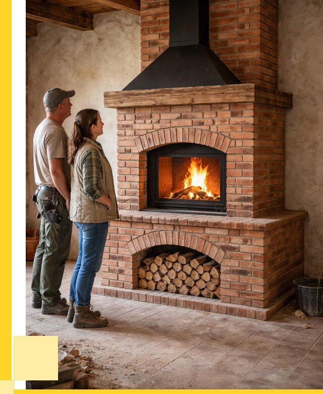 Печи камины из кирпича в Миассе от 122040 р. | ЭриданМсс