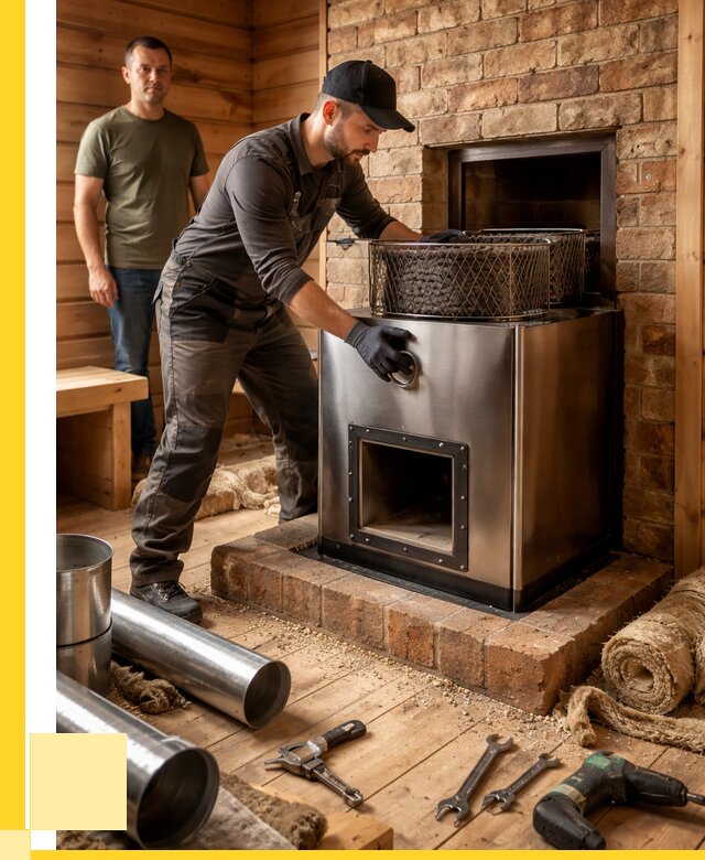 Монтаж банных печей под ключ в Миассе от 18306 р., ЭриданМсс