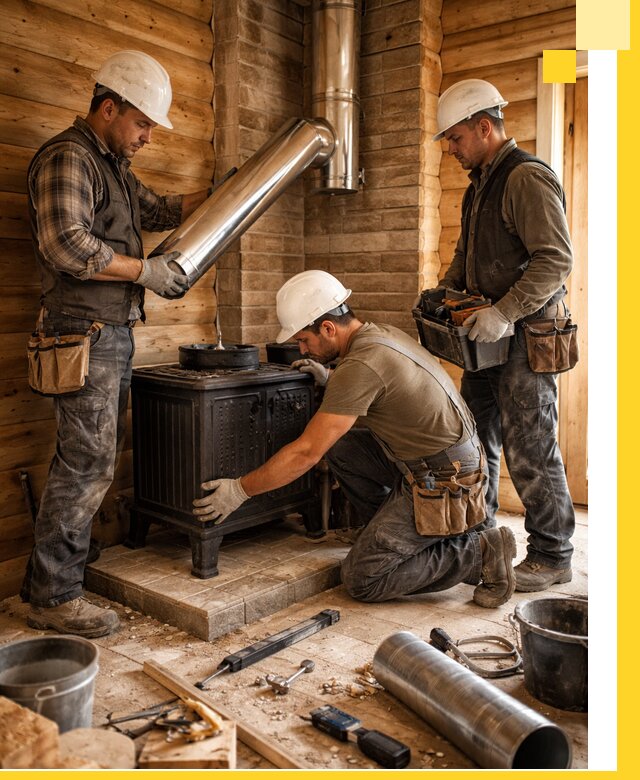 Профессиональный монтаж банных печей и дымоходов в Миассе