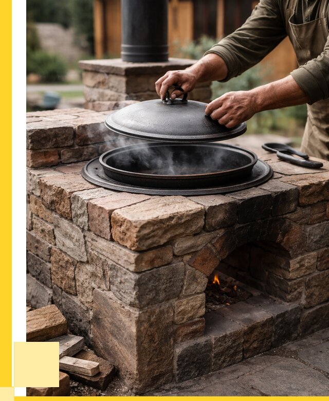 Печи для казана в Миассе по цене от 18306 р. | ЭриданМсс