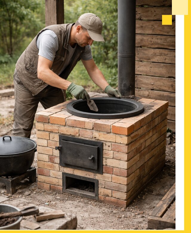 Изготовление и установка печей для казана в Миассе под ключ