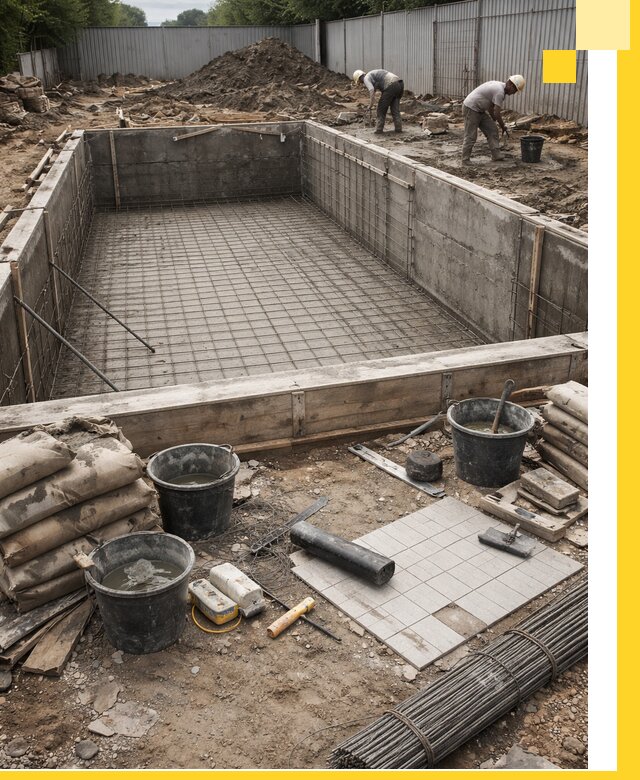 Строительство бассейнов под ключ в Миассе, дизайн и монтаж