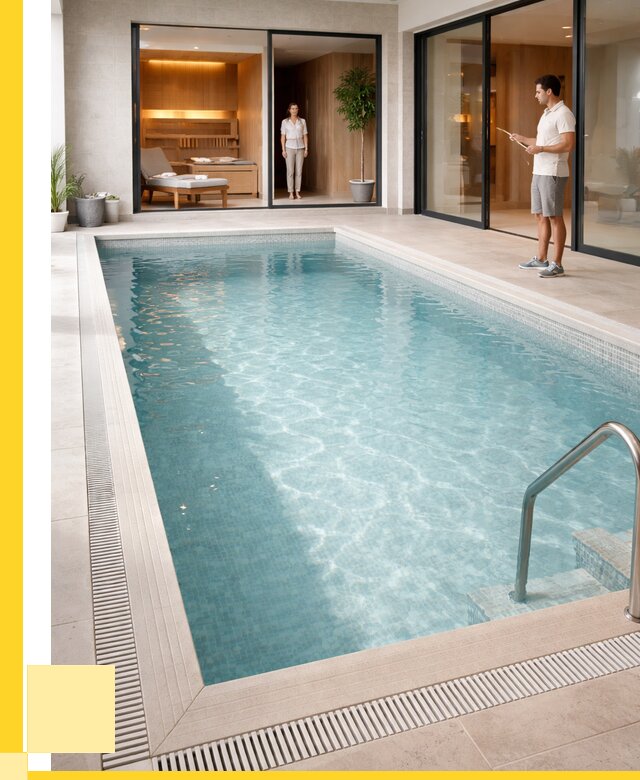 Отделка бассейна пленкой ПВХ в Миассе от 3560 р. - ЭриданМсс