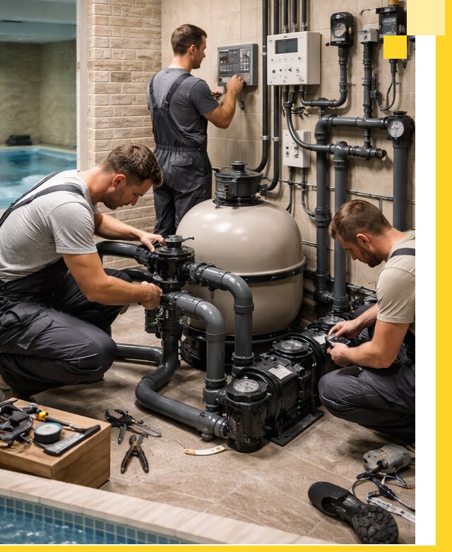 Комплексное оборудование для бассейнов под ключ в Миассе