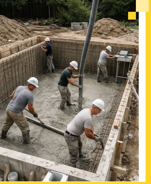 Строительство бетонных бассейнов под ключ в Миассе