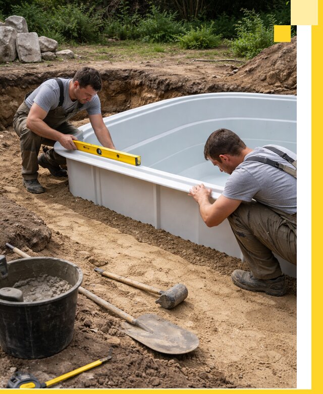 Производство и установка пластиковых бассейнов в Миассе под ключ