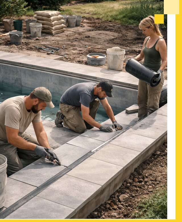 Строительство и монтаж уличных бассейнов под ключ в Миассе