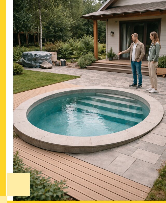 Бассейн на даче под ключ в Миассе от 203400 р., ЭриданМсс