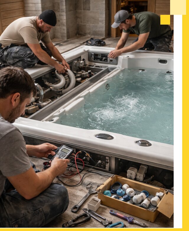 Гидромассажные бассейны под ключ в Миассе, дизайн и монтаж