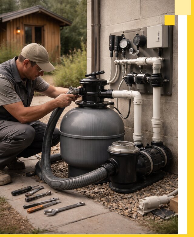 Продажа и монтаж фильтров и насосов для бассейнов в Миассе