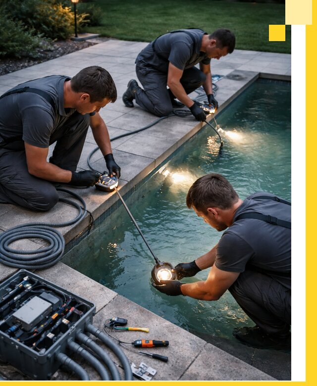 Профессиональное освещение бассейнов в Миассе: дизайн и монтаж