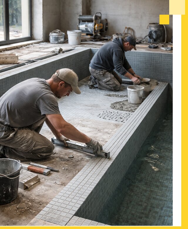 Строительство бассейна в частном доме в Миассе под ключ