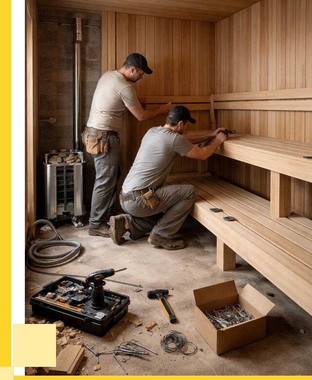Монтаж саун под ключ в Миассе от 122040 р. | ЭриданМсс