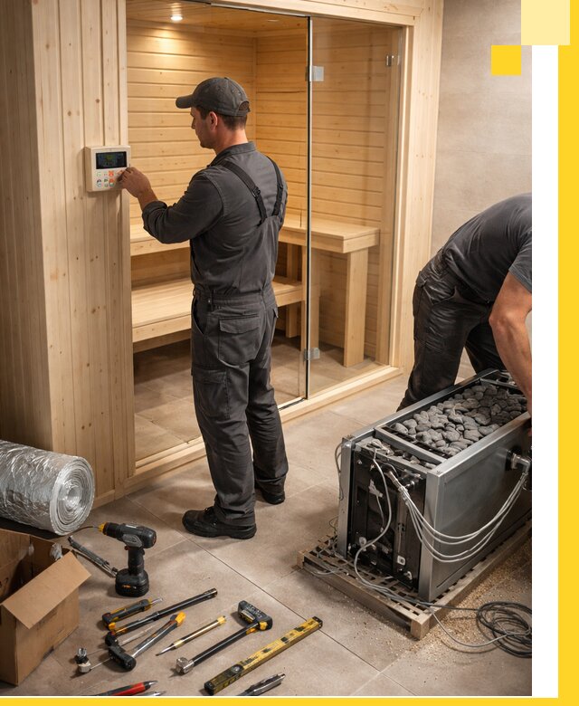 Поставка, установка и монтаж электрических саун в Миассе