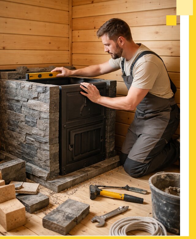 Производство и установка печей для саун под ключ в Миассе