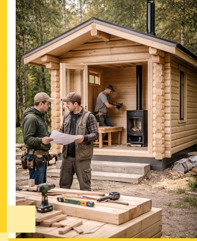 Монтаж бань под ключ в Миассе — от 203400 р. | ЭриданМсс