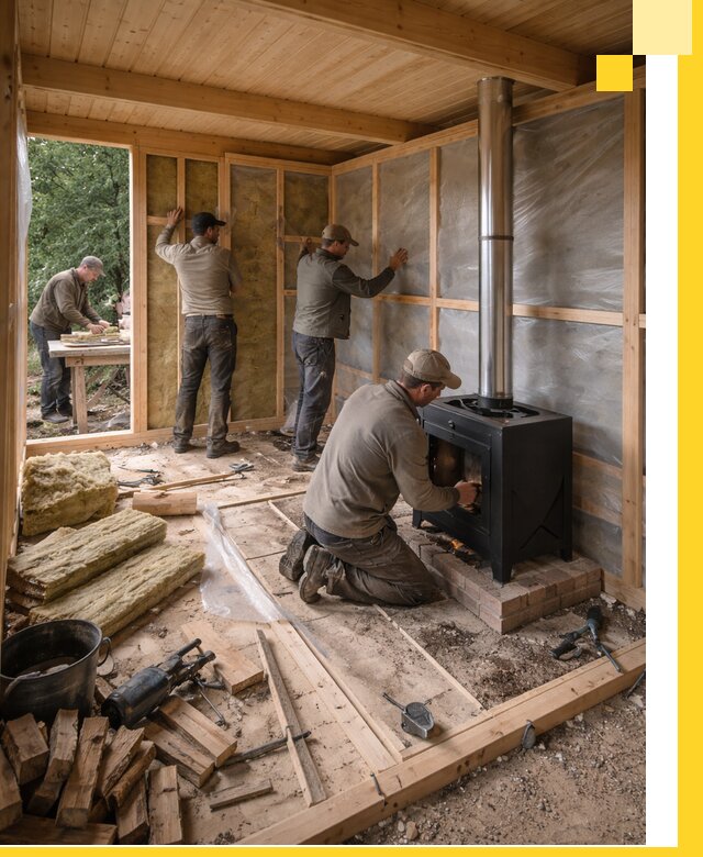 Профессиональный монтаж бань под ключ в Миассе для дома