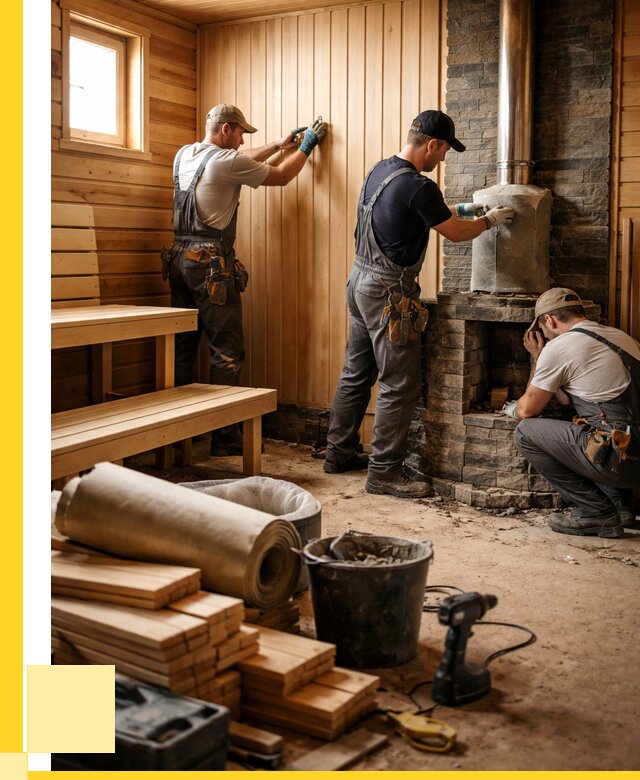 Ремонт бань под ключ в Миассе от 45765 р. | ЭриданМсс