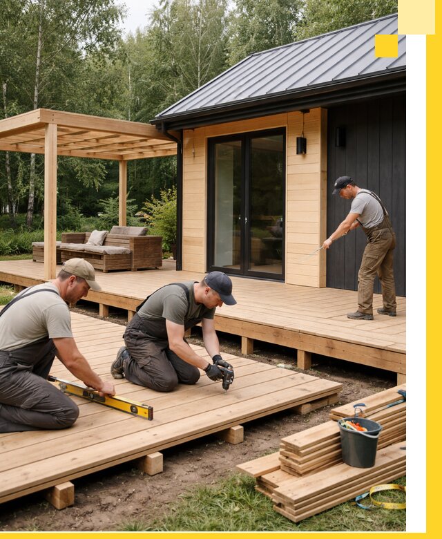 Строительство бань с террасой и бассейном под ключ в Миассе