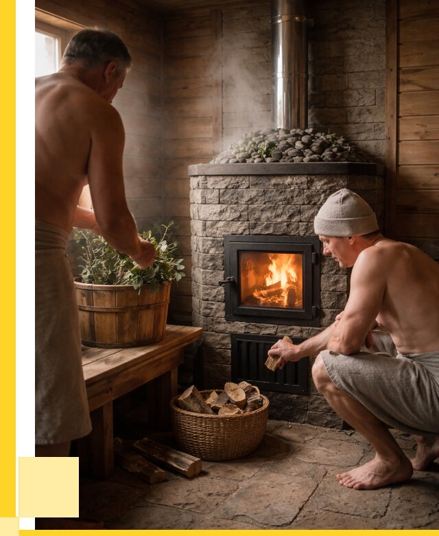 Банные печи под ключ в Миассе от 45765 р. | ЭриданМсс кирпичная