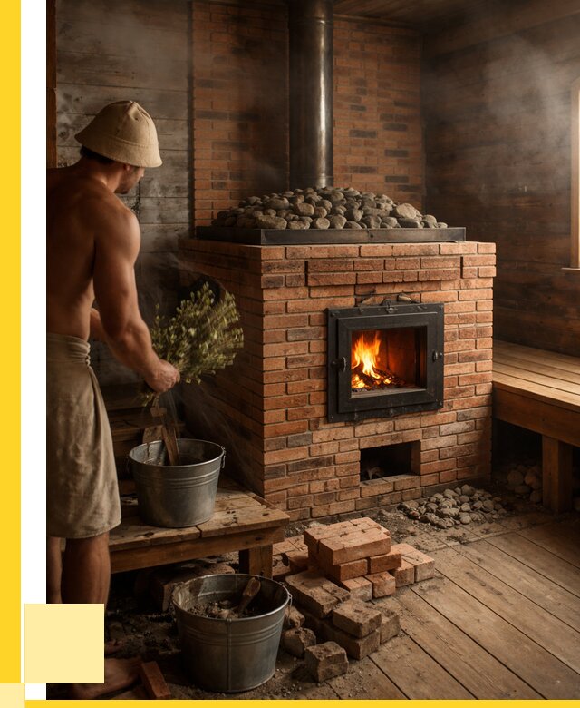 Кирпичные банные печи в Миассе от 91530 р. | ЭриданМсс