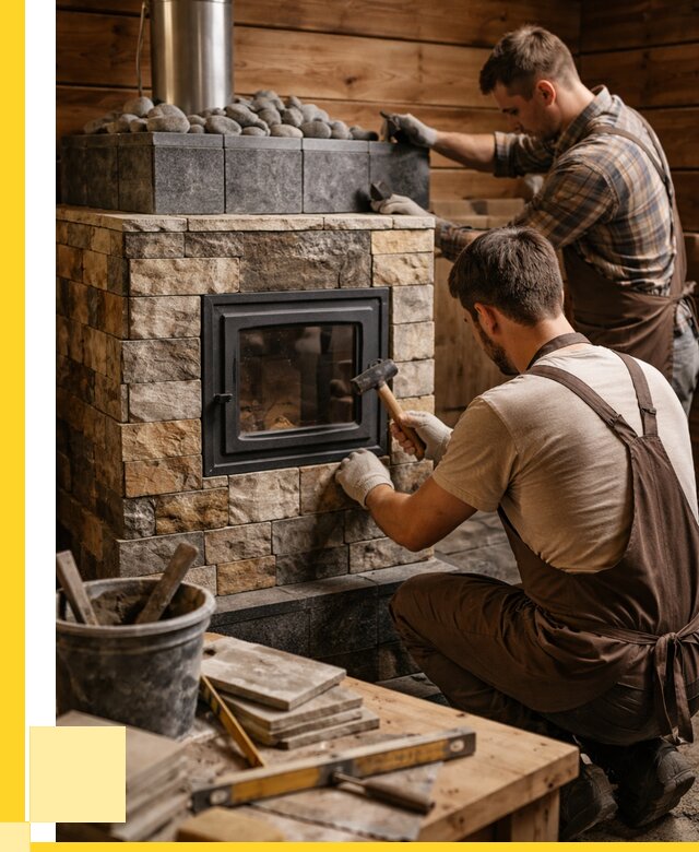 Облицовка банной печи в Миассе от 15255 р. | ЭриданМсс