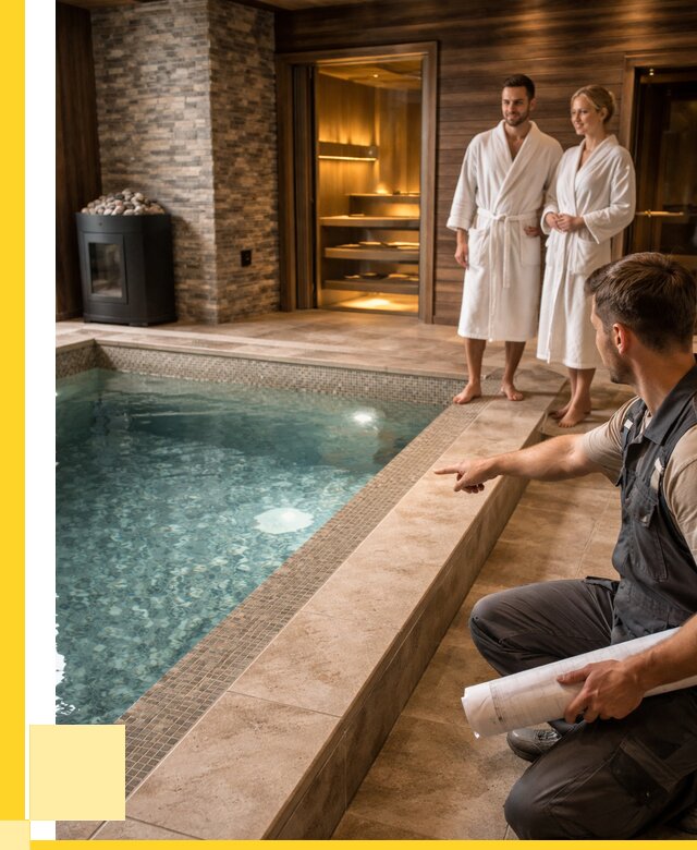 Проект бани с бассейном под ключ в Миассе от 66105 р. | ЭриданМсс