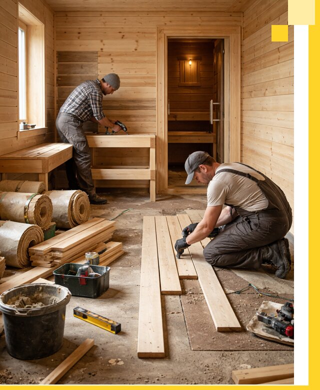 Индивидуальный проект бани с комнатой отдыха под ключ в Миассе