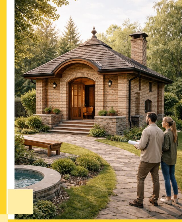 Проект кирпичной бани в Миассе от 30510 р. | ЭриданМсс