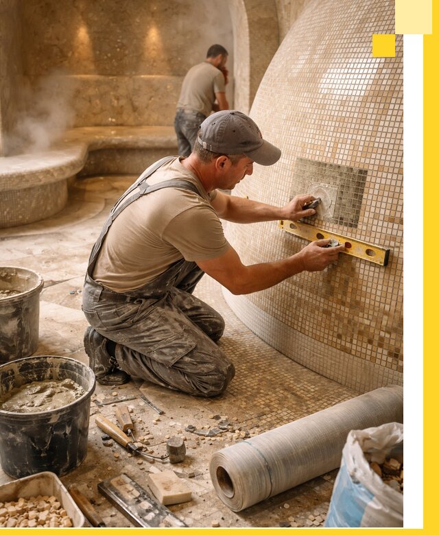 Хамам под ключ в Миассе: проектирование, строительство, отделка