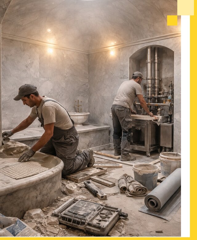 Строительство турецких бань хаммам под ключ в Миассе