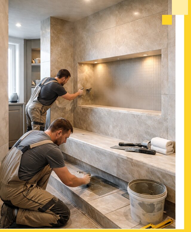 Профессиональное строительство хамама в квартире в Миассе