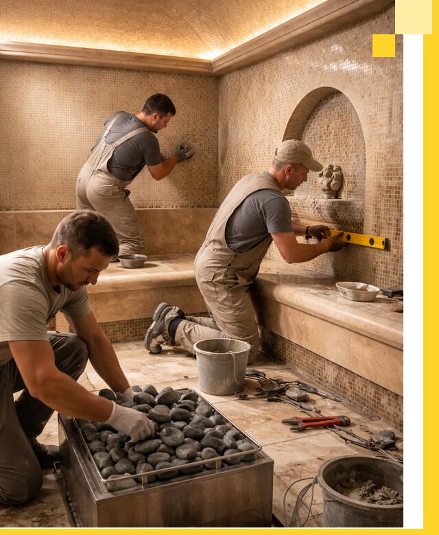 Проектирование и строительство хамама и сауны в Миассе