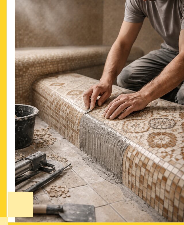 Плитка для хамама под ключ в Миассе от 3560 р. | ЭриданМсс