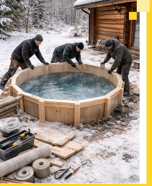 Изготовление и установка ледяных купелей под ключ в Миассе