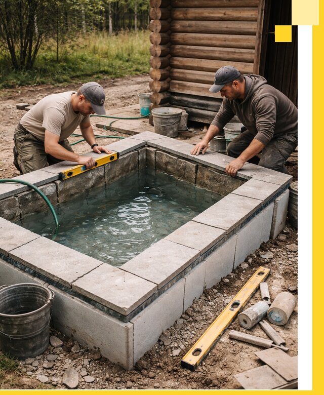 Изготовление и установка холодных купелей под ключ в Миассе